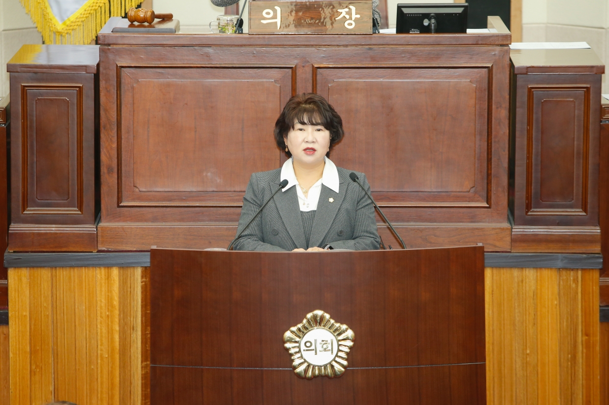 20230110-007[_P7U8597-제264회 임시회 제1차 본회의시 장미경 의원 5분 자유발언.JPG