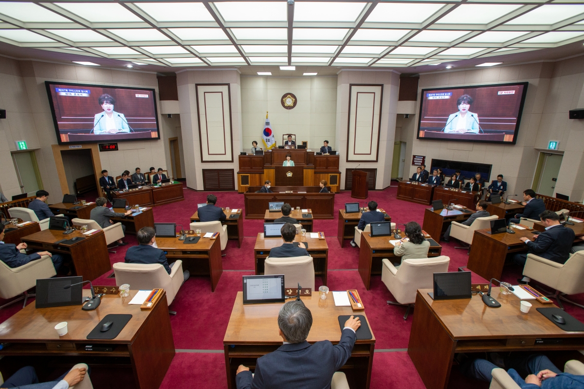 20230509-009[_P7U0879-제267회 임시회 제1차 본회의시 장미경 의원 5분 자유발언.JPG