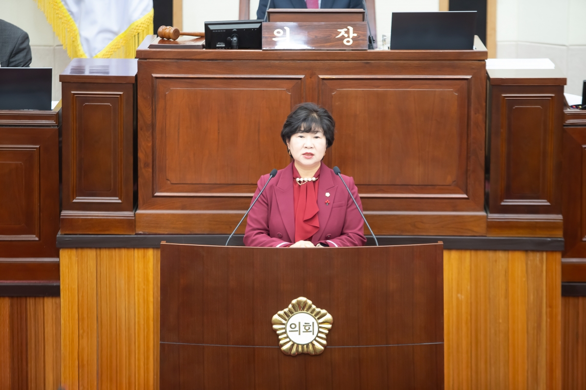 20250114-006[_P7U9273-제283회 임시회 제1차 본회의시 장미경 의원 5분 자유발언.jpg