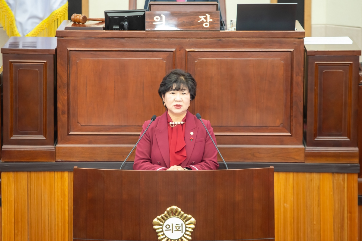 20250114-008[_P7U9280-제283회 임시회 제1차 본회의시 장미경 의원 5분 자유발언.jpg