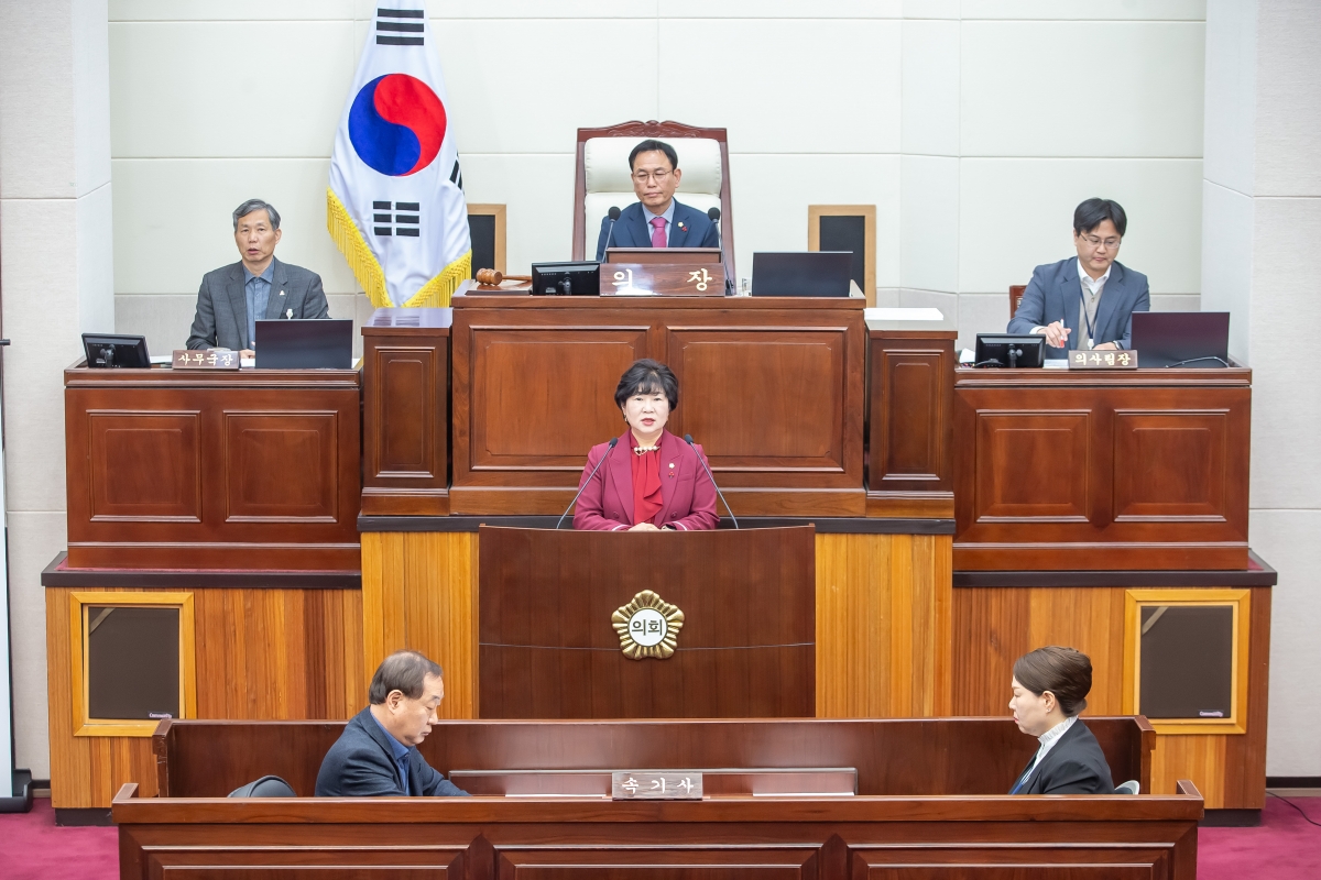 20250114-007[_P7U9277-제283회 임시회 제1차 본회의시 장미경 의원 5분 자유발언.jpg